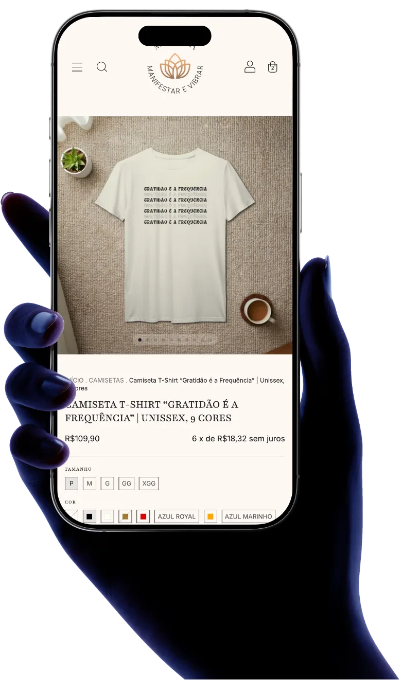 Um mockup de um site em um tablet